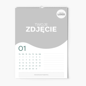 Calendar de perete, Afacere cu logo, 20x30-A4 cm