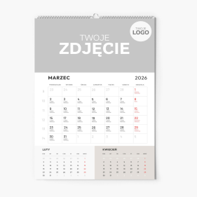 Calendar de perete, Cu sigla companiei, 20x30-A4 cm