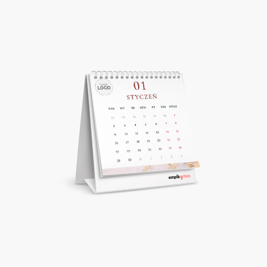Calendar de birou, Logo-ul Glamour Z, 14x14