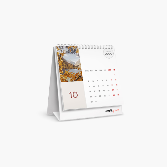 Calendar de birou, Anotimpuri cu logo, 14x14