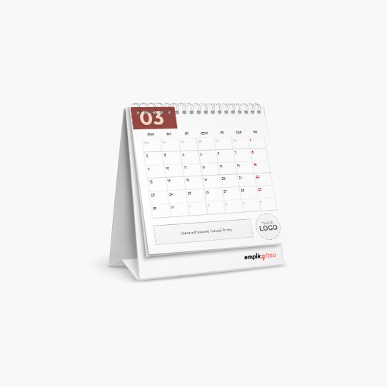 Calendar de birou, Logo-ul clasic Glamour Z, 14x14