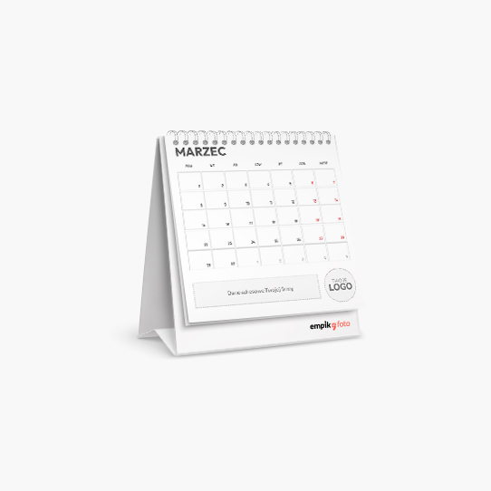 Calendar de birou, Sigla Blue Waves Z, 14x14
