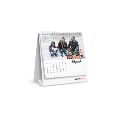 Calendar de birou, Crăciun modern, 14x14