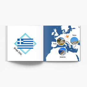 Grecia - Aventură de vacanță fotocarte, 20x20 cm