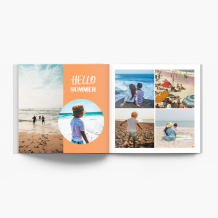 Vacanta la mare fotocarte, 20x20 cm