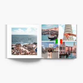 Italia - Aventură de vacanță fotocarte, 20x20 cm