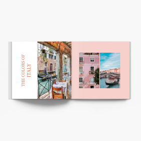 Vacanță italiană instabook, mini fotocarte, 15x15 cm