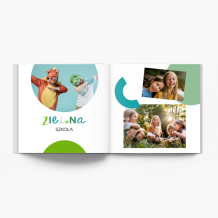 Școală în natură fotocarte, 20x20 cm