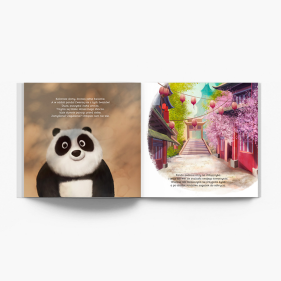 Aventura lui Panda (Versiunea pentru băieți) Fără imagini fotocarte, 20x20 cm