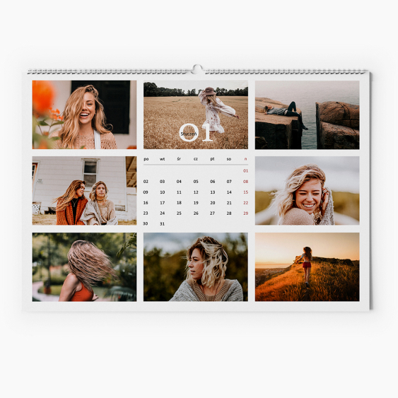 Calendar de perete, Colaj, 30x20-A4 cm