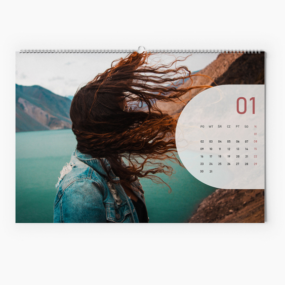 Calendar de perete, Proiectul dumneavoastră, 30x20-A4 cm