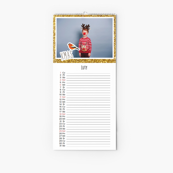 Calendar de Bucătărie, Crăciun fericit, 15x30