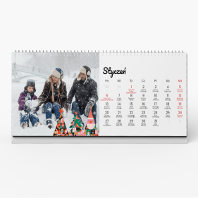 Calendar de birou, Crăciun modern, 22x10 cm