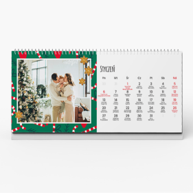 Calendar de birou, Crăciun fericit, 22x10 cm