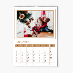 Calendar de perete, Crăciun de Aur 2, 30x40-A3 cm