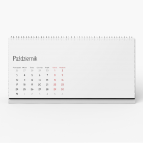 Calendar de birou, Șablon gol, 22x10 cm