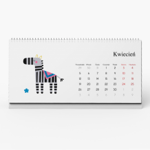 Calendar de birou, Animale, 22x10 cm