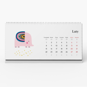 Calendar de birou, Animale, 22x10 cm