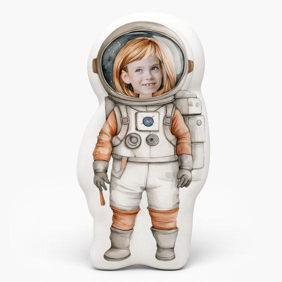 Pernă 3D personalizată, catifea, Astronautul 1, 30x30 cm