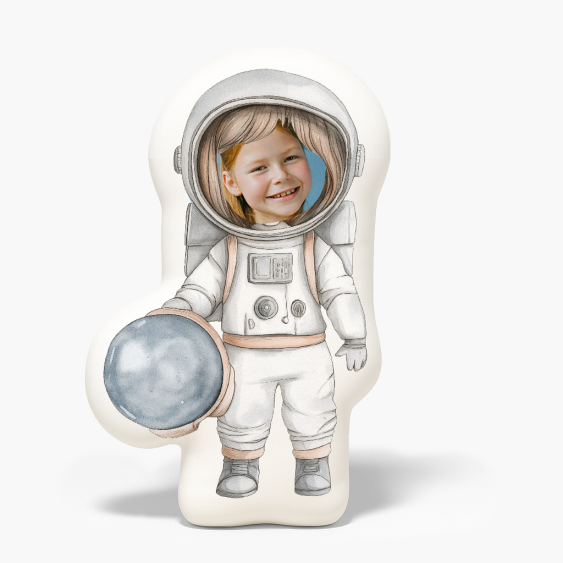 Pernă 3D personalizată, catifea, Astronautul 2, 30x30 cm