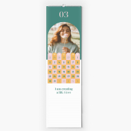 Calendar de Bucătărie, Checkerboard, 12x45