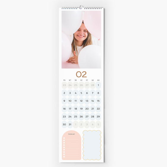 Calendar de Bucătărie, Roz, 12x45