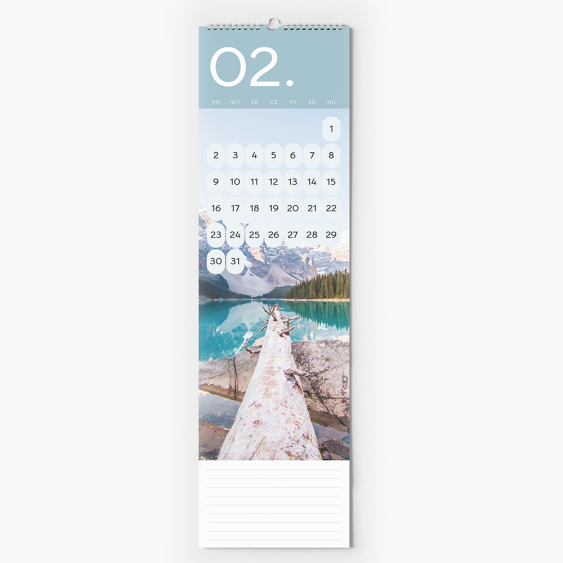 Calendar de Bucătărie, Fotografie completă, 12x45