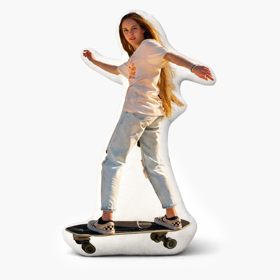 Pernă 3D personalizată, catifea, Forma corpului tău, 50x50 cm