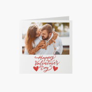 Felicitare personalizată Happy Valentines, 14x14 cm