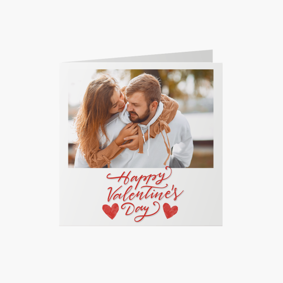 Felicitare personalizată Ziua Îndrăgostiților fericită, 14x14 cm
