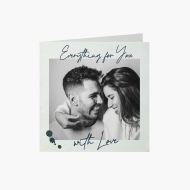 Felicitare personalizată With love, 14x14 cm