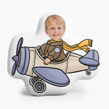 Pernă 3D personalizată, catifea, Pilot 2, 30x30 cm