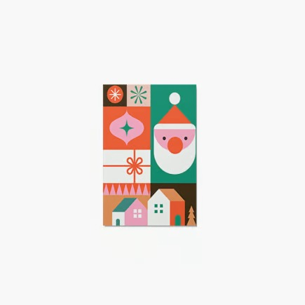 Felicitare personalizată Crăciun modern, 20x30 cm