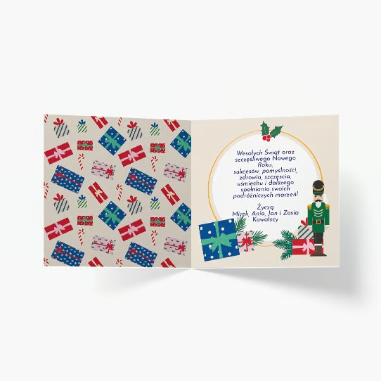 Felicitare personalizată Colecția Spărgătorul de nuci, 14x14 cm