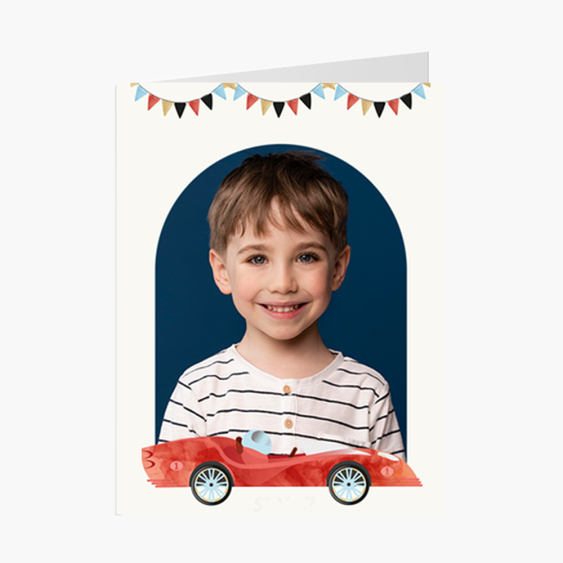 Felicitare personalizată Colecție de mașini, 20x30 cm