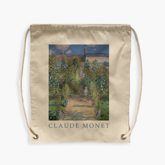 Rucsac-geantă, 38x46, Monet „Grădina”