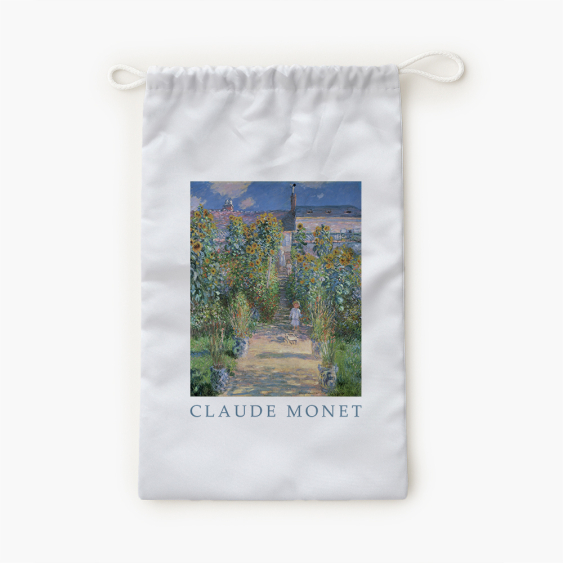 Geantă de papuci, 30x45, Monet „Grădina”