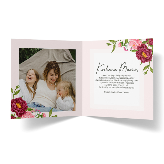 Felicitare personalizată Ziua Mamei, 14x14 cm