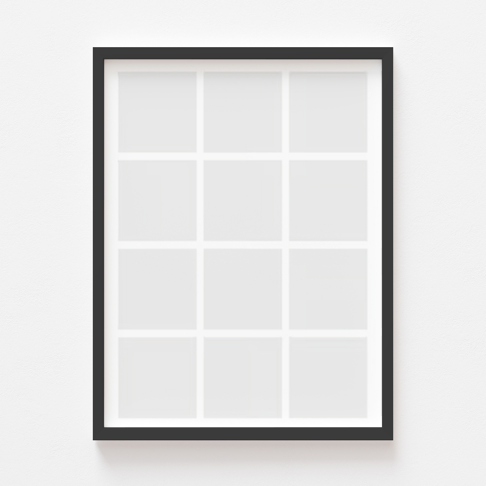 Poster, Posterul tău, 12 bucăți cu ramă neagră, 21x30