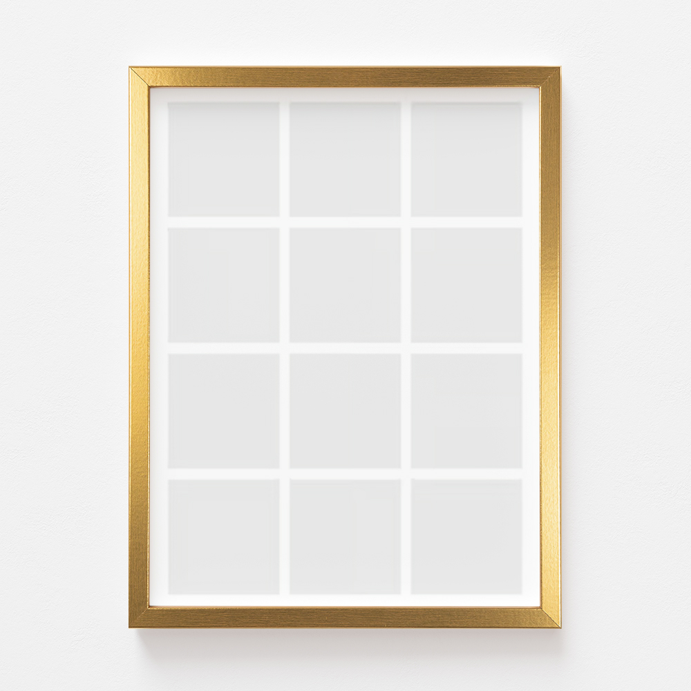 Poster, Posterul tău, 12 bucăți cu ramă aurie, 21x30