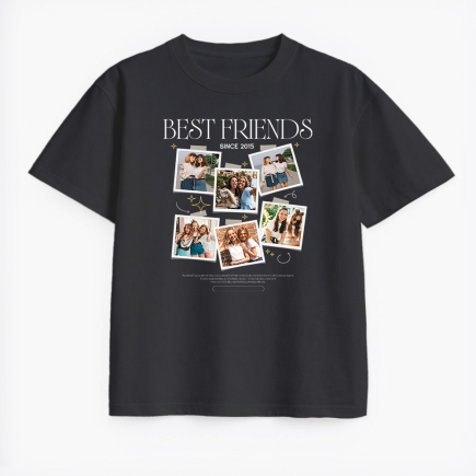 Tricou unisex Colaj cu cei mai buni prieteni
