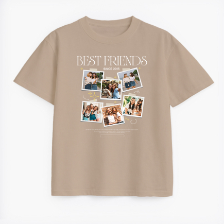 Tricou unisex Colaj cu cei mai buni prieteni