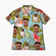 Cămașă hawaiană Albastru