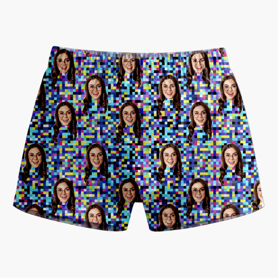 Pantaloni scurți boxer pentru bărbați Pixeli