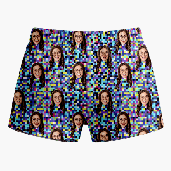 Pantaloni scurți boxer pentru bărbați Pixeli