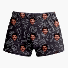 Pantaloni scurți boxer pentru bărbați Seară de film