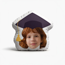 Pernă 3D personalizată, catifea, Şcoală, 30x30 cm