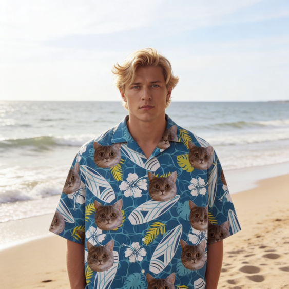 Cămașă hawaiană Surfer