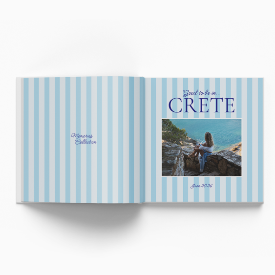 Amintiri din Creta fotocarte, 20x20 cm