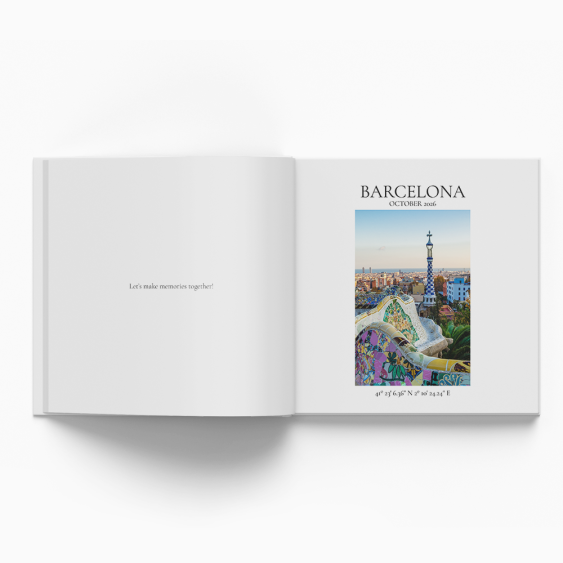 Clasic: Barcelona fotocarte, 20x20 cm